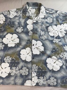 Vintage Billabong Shirt Mens XLarge Floral Hawaiian Button Up USA Made 90s
